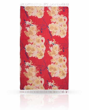 Палантин Женский S-CN.FLOWER/PLUM